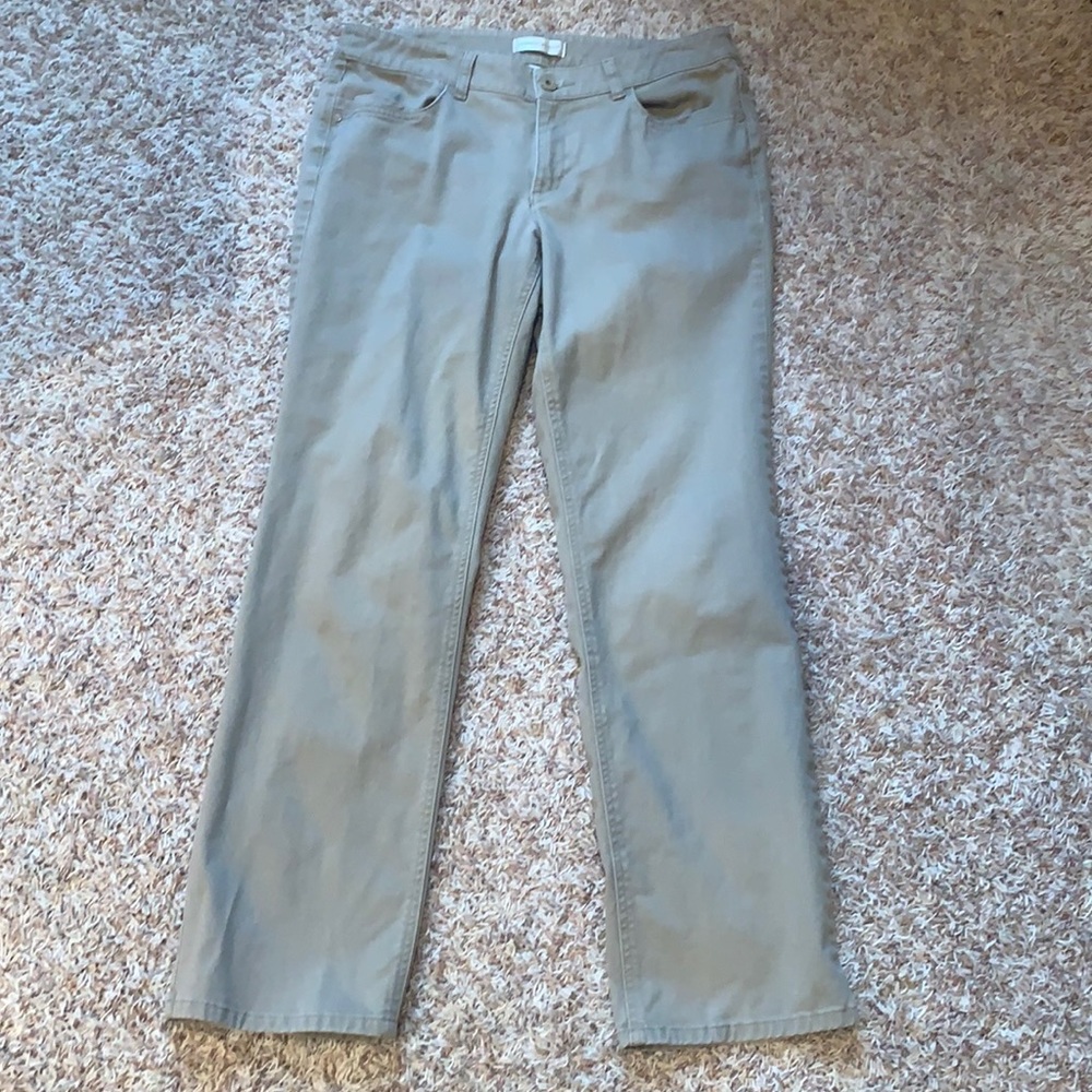 Christopher & Banks khaki pants sz 8